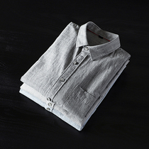 Factory foreign trade tail single men's shirt long sleeve autumn cotton slim casual original single cut label Korean fashion shirt