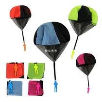 4 Colors Mini Parachuter Toys Parachute Soldier Toy Outdoor