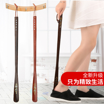 Shoehorn solid wood shoe pluck Long 55 bamboo handle design shoe slipper shoe shoe puller shoe draw