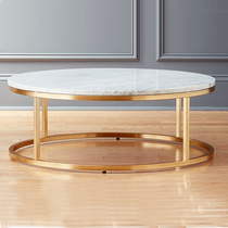 Nordic round coffee table TV cabinet combination Modern simple light luxury living room small apartment Creative side a few tea tables