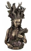 Imported GAIA GAIA bust bronze statue 26cm Earth Mother Earth statue bronze statue