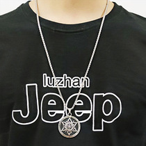 Round brand six-star necklace Korean Street hipster hip-hop accessories Net red ins necklace hundred towers neck chain couple accessories