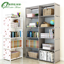 Simple bookshelf shelf Floor-to-ceiling desk bookcase Simple modern student childrens storage rack storage combination cabinet