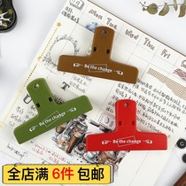 New color color retro plastic clip manual account ticket holder clean and clean account clip