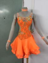 Professional Dingding New Latin Performance Competition Dance Dresses Performance Costume Adults National Standard Ballroom Dancing Clothes Samba Ding