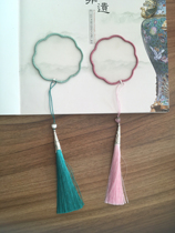  Handmade DIY blank can be painted and embroidered Chinese style classical stationery couple bookmarks blooming and rich