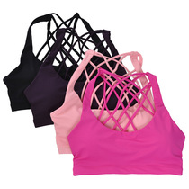 Yoga Bra Bustier Stretch Sports Bra  Running Bra
