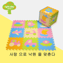 Week eight Baby childrens traffic cartoon crawling puzzle floor mat Baby PE foam splicing floor mat 30