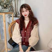 Tide Ocnltiy Spring New Han Fashion Green Verse Design Sense Small Shirt Two Package Women