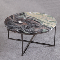 Natural marble coffee table simple modern living room tea table corner a few sides of a few light luxury furniture