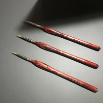 Marble Lacquered Thread Pen Malay Lacquered Grey Clay Marble Textured Thread Artistic Pen Green And Coating Tool