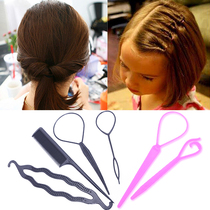 Korean childrens hair color comb hair does not hurt little girl hair black hair hair hair hair ponytail