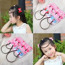 Korean version of the main chain childrens Bow wig hair hairclip headgear girl baby super fairy cherry flower hairpin