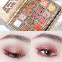 British niche INS net red Unicorn eye shadow palette Girl line Matte beginner Earth color nude makeup Pearl