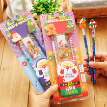 Christmas Gifts Korea Creative Stationery Wholesale Pencil Eraser Suits Kindergarten Elementary School Students Prize Children