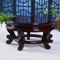 Jingdezhen high-footed porcelain base mahogany base wooden base various ornaments flower pot fish tank base