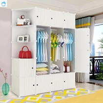 Kitchen family storage cabinet wardrobe lockers household plastic simple women hangers childrens room bedroom