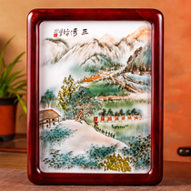 A solitary product is a 60-70 s theme porcelain mineral pigment pure hand-painted porcelain plate painting flash