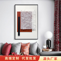 Three-dimensional physical painting Modern living room porch hanging painting art abstract mural handmade hand-painted leather personality decorative painting