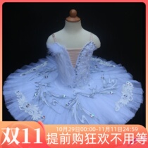 New childrens high-end ballet skirt womens costumes white suspenders fluffy yarn TUTU skirt stage costumes