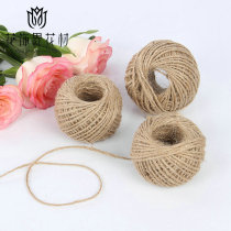 Natural primary color hemp rope flower gift packaging ribbon flower shop packaging handmade diy material linen rope 50 meters