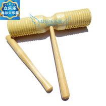 Orff percussion instrument high and low bass double ring large childrens music school kindergarten teaching aids log double ring barrel