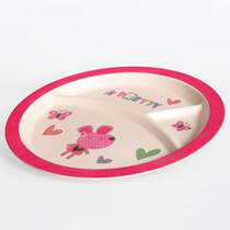 Landscape Yao Bamboo Fiber Children Cartoon Dinner Plate Baby Resistant To Afternoon Toban Kindergarten Cartoon Cutlery Suit