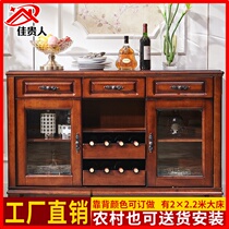American countryside antique making old open door bowls chopsticks liquor with drawers full solid wood storage table edge cabinets