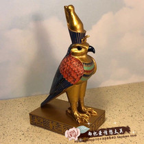 Egyptian mythological characters ornaments crafts Horus divine bird home decorations living room bedroom