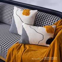 Handmade tuft suede with wind hug pillow bed bedside cushions Living room Mind sofa Nordic Pillow Cover Floating Window Decoration