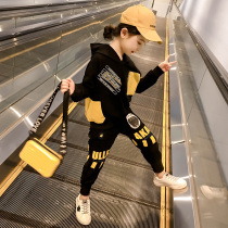 Girls Set Autumn 2021 New Childrens Spring and Autumn Internet Red Foreign Little Girl Sportswear Early Autumn Two-Piece Set