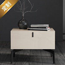Bed head cabinet bedroom containing cabinet Nordic minimalist light extravagant and environmentally friendly no-smell modern home minimalist bedside cabinet