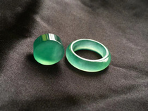 Jade ice seed clear water ring ring ice seed natural Burmese jade ring for men and women