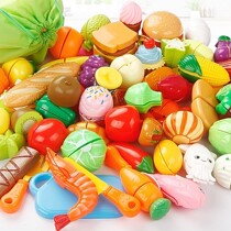 Children Fruit Can Cut Vegetable Chopped Cheesele Baby Chopped pizza Pizza Suit Combined Girls Home emulated Toys