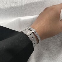 KAFKAsSHOP Strap Bracelet for Men and Women Couple Simple European and American Metal Mesh Belt Men's Tide Japanese and Korean Streets