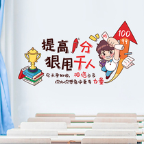 Academic performance encourages wall stickers Primary School junior high school class classroom culture wall stickers dormitory study incentive slogans