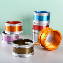 Stainless steel ashtrays Creative big number Thickened Smoke Cylinder Bar Clear Bar personality Smoke KTV Internet café Metal windproof