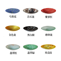 Seat ash bucket matching basin peel bucket basin hotel trash can glass basin emerald basin ceramic basin stone rice basin