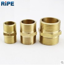 Copper wire 4 minutes 20 6 minutes 25 1 inch 32 external wire double tooth copper directly water pipe joint joint