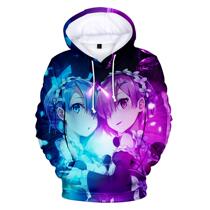 Adult childrens clothing cross-border re from scratch different life digital printing 3D hooded sweater