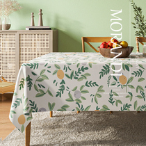 Table cloth desk ins students Nordic net red waterproof anti-burn and oil-free cloth art tea table mat pvc table cloth