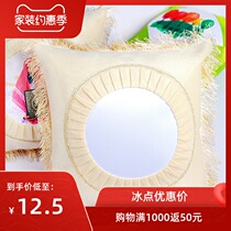 Factory direct thermal transfer pillow Thermal transfer supplies Lace round blank pillowcase pillow pillow