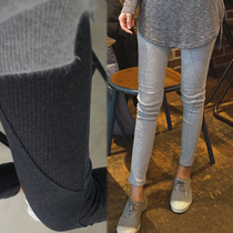 Now South Korea East Gate new stitching thin leggings spring and autumn thin wear slim trousers