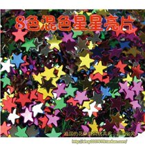 Kindergarten activities decoration childrens toys handmade DIY art materials mixed color stars sequins 8 colors mixed
