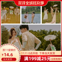 Exhibition new outdoor literary wedding photography props tour location creative theme pastoral style easel flower back basket
