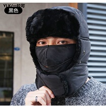 Hat male cold riding electric car warm cotton windproof plus velvet thickened winter eye protection ear protection riding Lei Feng hat female