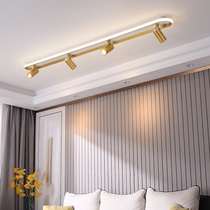 Spot lights led ceiling lights downlight living room background wall lights light rail lights cloakroom long aisle walkway corridor lights