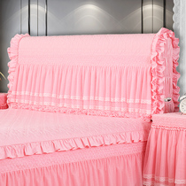 Qiao life pink bedside cover 2021 New Princess wind bed head cover cover leather bed cloth dust cover