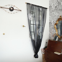 Nordic pure copper solid hook Kitchen rod perforated curtain rod Wardrobe strut Shower curtain rod Straight rod type door curtain rod