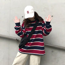 Fall Loose Long Sleeve Striped T-shirt Student Original Juku Bf Wind Clothes Korean Version New Personality Womens Dress Undershirt